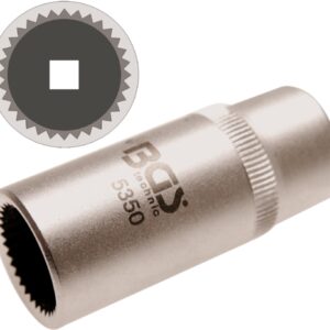 REF.:5350 11/2” vaso multípunto para bombas de inyección Mercedes, 33 dientes.