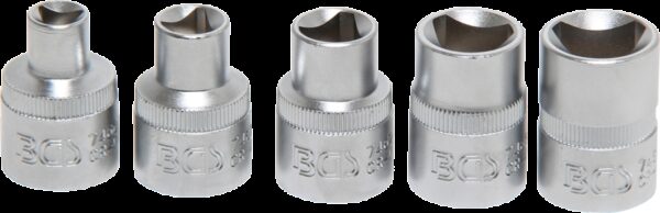 REF.:8608 Juego de vasos de 3 caras M5 - M12 (8 - 16,5 mm) 5 piezas