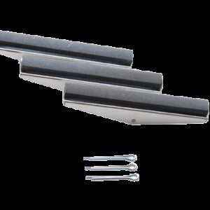 REF.:1257 3 cabezas de recambio, 100 mm de cabezal