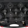 REF.:9585. Maletín de diagnóstico para turbocompresor con adaptadores de bayoneta, 17 piezas