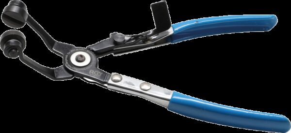 REF.:477. Alicates para abrazaderas de mangueras curvado tipo con función de carraca 220 mm