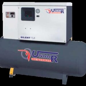 REF.:SILENT-300 5.5D Compresor de pistones sobre deposito insonorizado con secado 5.5 CV 300L.