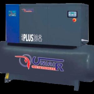 REF.:AIR PLUS 20-500D Compresor de tornillo 7.5 CV gama básica+depósito+secado
