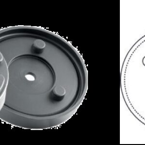 REF.:OMCN-140-002. Taco de goma Ø 140 mm