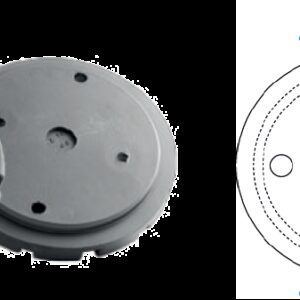 REF.:664000. Taco de goma Ø 122 mm