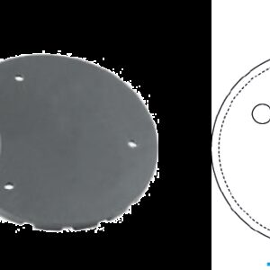 REF.:VEL001. Taco de goma Ø 121 mm