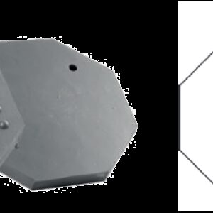 REF.:GTCN001. Taco de goma Ø 125 mm