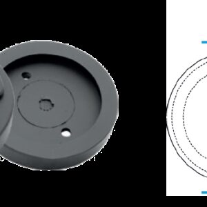 REF.:GTCN006. Taco de goma Ø 120 mm