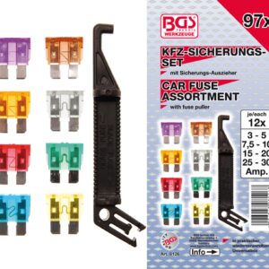 REF.:8126. Surtido de fusibles para automoción 97 piezas