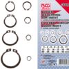 REF.:8046. Surtido de anillos de seguridad exteriores (circlip) Ø 3 - 32 mm 300 piezas