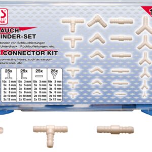 REF.:8790. Conectores para mangueras de caucho y plástico resistente al combustible 100 piezas
