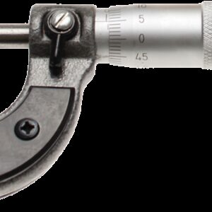 REF.:1935. Micrómetro en caja de madera precisión 0,01 mm, 0 - 25 mm