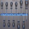 Bandeja para carro 2/3: Destornilladores perfil en T (para Torx) T6 - T40, 11 piezas