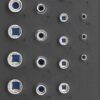 Bandeja para carro 1/3: Llaves de vaso 12 caras 6,3 mm (1/4") y 12,5 mm (1/2") 29 piezas