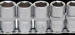 REF.:9106. Juego de llaves de vaso, hexagonal entrada 12,5 mm (1/2") 10 - 21 mm, 11 piezas