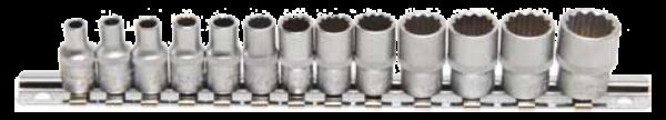 REF.:2269 Juego de llaves de vaso 12 caras entrada 6,3 mm (1/4") 4 - 14 mm 13 piezas