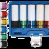 REF.:7307 Juego de vasos de impacto con protector de plástico entrada 12,5 mm (1/2") 6 piezas