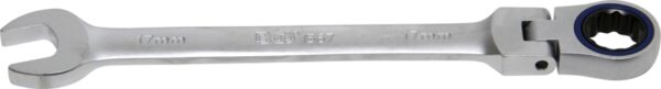 REF.:1567. Llave combinada con carraca ajustable 90° 17 mm