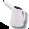 REF.:W9001. Jarra de plástico polietileno de alta densidad caño flexible 1l.