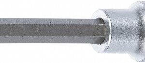 REF.:4359. Punta de vaso longitud 100 mm entrada 12,5 mm (1/2") dentado múltiple interior (para XZN) M5