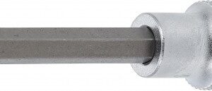 REF.:4361. Punta de vaso longitud 100 mm entrada 12,5 mm (1/2") dentado múltiple interior (para XZN) M8