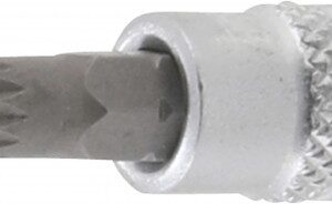 REF.:5105-M6. Punta de vaso entrada 6,3 mm (1/4") dentado múltiple interior (para XZN) M6