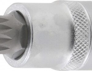REF.:4344. Punta de vaso entrada 12,5 mm (1/2") dentado múltiple interior (para XZN) M14