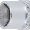 REF.:4356. Punta de vaso entrada 12,5 mm (1/2") dentado múltiple interior (para XZN) con perforación M16