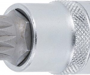 REF.:4356. Punta de vaso entrada 12,5 mm (1/2") dentado múltiple interior (para XZN) con perforación M16