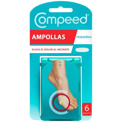 COMPEED AMPOLLAS HIDROCOLOIDE TALLA PEQUEÑA 6 UNIDADES