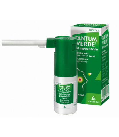 TANTUM VERDE 0,51 mg/PULSACION SOLUCION PARA PULVERIZACION B