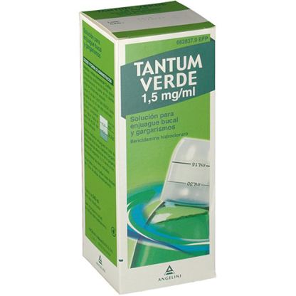 TANTUM VERDE 1,5 mg/ml SOLUCION PARA GARGARISMOS Y ENJUAGUE