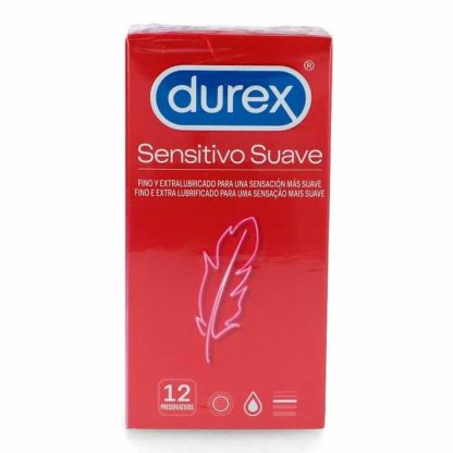DUREX SENSITIVO SUAVE PRESERVATIVOS 12 UNIDADES