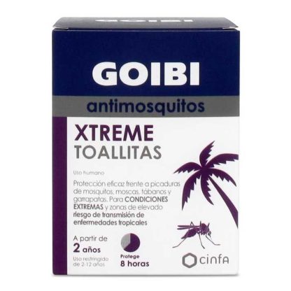 GOIBI XTREME FORTE REPELENTE DE INSECTOS 16 TOALLITAS