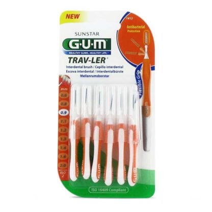 CEPILLO INTERDENTAL VIAJE GUM 1412 TRAV-LER ULTRAFINO 0.9 MM