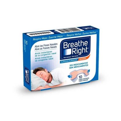 BREATHE RIGHT CLASICAS TIRA ADH NASAL 10 UNIDADES