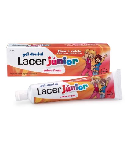 LACER JUNIOR GEL DENTAL 1 TUBO 75 ML SABOR FRESA
