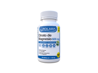 POLARIS CITRATO DE MAGNESIO 600MG 60 COMP