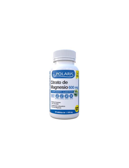 POLARIS CITRATO DE MAGNESIO 600MG 60 COMP